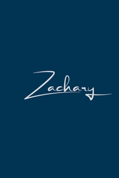Paperback Zachary: notebook with the name on the cover, notebook for notes, Journaling Book
