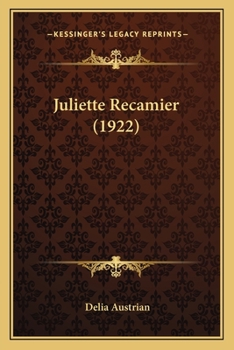 Paperback Juliette Recamier (1922) Book