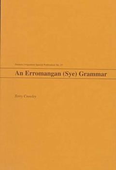 An Erromangan (Sye) Grammar (Oceanic Linguistics Special Publications) - Book  of the Oceanic Linguistics Special Publications