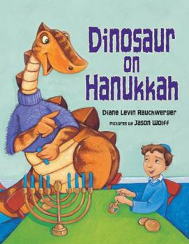 Paperback Dinosaur on Hanukkah Book