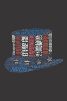 Paperback America: Notebook, Journal - Dot grid, Dotted, Dot - 120 Pages DIN A5 (6x9 inches) - Notes, Drawings, Planer, Diary, Organizati Book