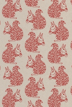 Notes: A Blank Sheet Music Notebook with Red Squirrel Pattern Cover Art