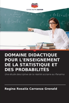 Paperback Domaine Didactique Pour l'Enseignement de la Statistique Et Des Probabilités [French] Book