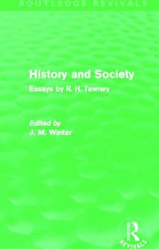 Paperback History and Society: Essays by R.H. Tawney Book