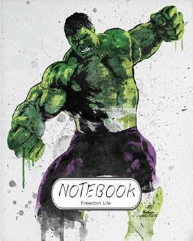 Notebook: Watercolor Hulk: Notebook Journal Diary, 120 Lined Pages, 8 X 10