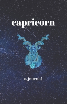 Capricorn Journal: Portable, blank, college ruled journal.  Good for notes, diary, fitness, sketching and any tracking (5.5 inches x 8.5 inches 100 pages)