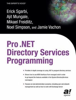 Paperback Pro .Net Directory Services Programming Book
