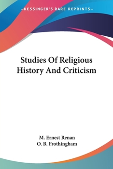 Paperback Studies Of Religious History And Criticism Book