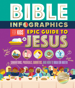 Hardcover Bible Infographics for Kids Epic Guide to Jesus: Samaritans, Prodigals, Burritos, and How to Walk on Water Book