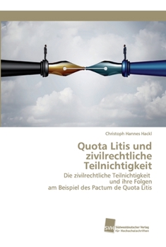 Paperback Quota Litis und zivilrechtliche Teilnichtigkeit [German] Book