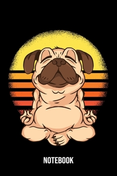 Notebook: Pug Notebook Blank Line Do Lover Journal Lined with Lines 6x9 120 Pages Checklist Record Book Cute Funny Dog Lovers Take Notes Gift for Dog ... Men Women Kids Christmas Gift for Pug Lover