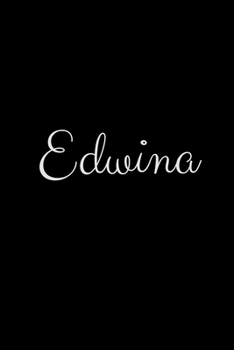 Edwina: notebook with the name on the cover, elegant, discreet, official notebook for notes