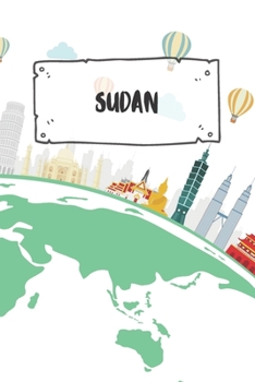 Sudan: Dotted Travel Diary Notebook or Journey Dotted Grid Journal - Holiday Trip Pocketbook for Men and Women with Dots
