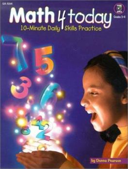 Paperback Math 4 Today: 10-Minute Daily Skills Practice Book
