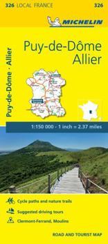 Map Michelin France: Allier, Puy-De-D?me Map 326 Book