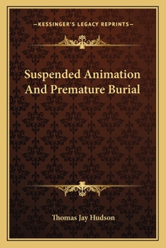 Paperback Suspended Animation And Premature Burial Book