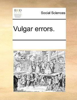 Paperback Vulgar errors. Book