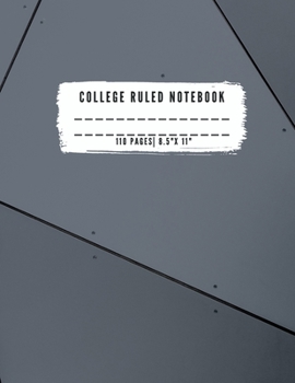 Paperback College Ruled Notebook: College Ruled Notebook for Writing for Students and Teachers, Girls, Kids, School that fits easily in most purses and Book