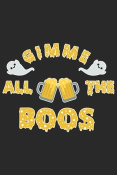 Gimme all the Boos: Halloween blank journal pages for all horror fans | 120 pages for vampires, ghouls, witches and zombies | 6x9" inches