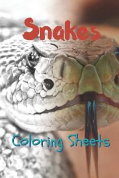 Paperback Snake Coloring Sheets: 30 Snake Drawings, Coloring Sheets Adults Relaxation, Coloring Book for Kids, for Girls, Volume 5 Book