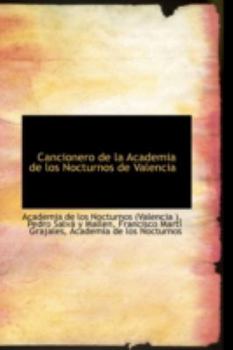 Paperback Cancionero de La Academia de Los Nocturnos de Valencia Book
