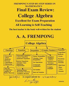 Paperback Final Exam Review: College Algebra Book