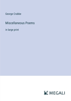 Paperback Miscellaneous Poems: in large print Book