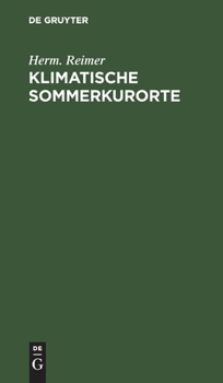 Hardcover Klimatische Sommerkurorte [German] Book