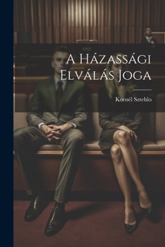 Paperback A Házassági Elválás Joga Book