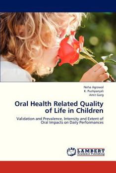 Paperback Oral Health Related Quality of Life in Children Book