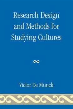 Paperback Research Design and Methods for Studying Cultures Book