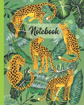 Paperback Notebook: Leopards - Panther Wild Animals Diary / Notes / Track / Log / Journal, Book Gifts For Women Men Kids Teens Girls Boys Book