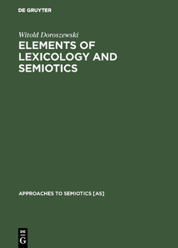 Hardcover Elements of Lexicology and Semiotics Book