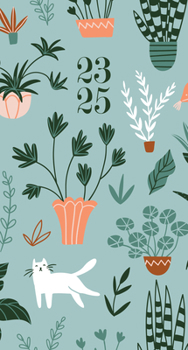 Calendar Houseplants Academic July 2023 - June 2025 3.5 X 6.5 2-Year Pocket Planner Book