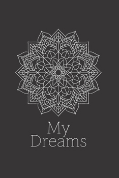 Paperback My Dreams: Notebook - Guide Journal - Black Cover Diary - Composition book - Unlined blank book