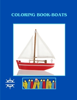 Paperback COLORING BOOK - Boats Book