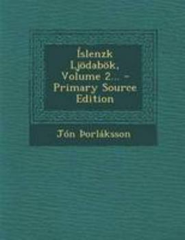 Paperback Islenzk Ljodabok, Volume 2... [Icelandic] Book