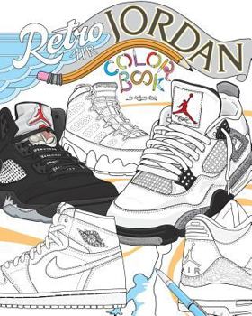 Paperback Retro Air Jordan: Shoes: A Detailed Coloring Book for Adults and Kids Book