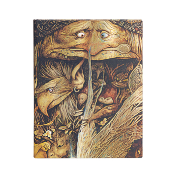 Diary Paperblanks Mischievous Creatures Brian Froud's Faerielands Hardcover Ultra Lined Elastic Band Closure 144 Pg 120 GSM Book