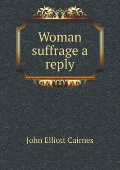 Paperback Woman suffrage a reply Book