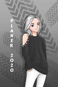 Planer 2020: Terminplaner Monatsplaner und Wochenplaner Organizer Anime Blonde Teenager-M�dchen-Kunst