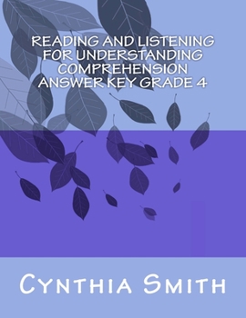 Paperback Reading and Listening for Understanding Comprehension Answer key grade 4 Book