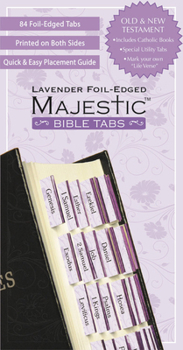 Misc. Supplies Majestic Bible Tabs Lavender Book