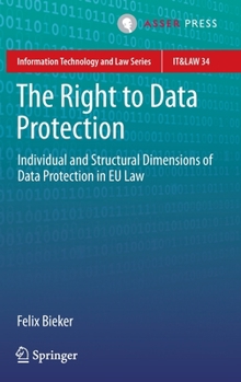 Hardcover The Right to Data Protection: Individual and Structural Dimensions of Data Protection in EU Law Book