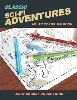 Paperback Classic Sci-Fi Adventures: Adult Coloring Book