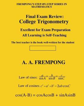 Paperback Final Exam Review: College Trigonometry Book
