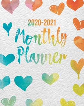 Monthly Planner 2020-2021: Two Year Planner Monthly Calendar View with Daily Organizer, Phone Book & Password Journal (Two Year Agenda Organizers)