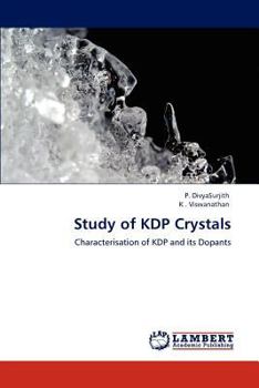 Paperback Study of Kdp Crystals Book