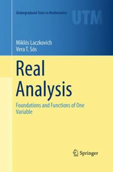 Paperback Real Analysis: Foundations and Functions of One Variable Book