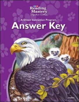 Paperback Reading Mastery Reading/Literature Strand Grade 4, Answer Key Book